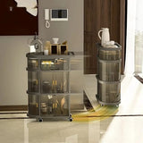 3 Tiered Foldable Storage Cabinet Freestanding Toy Organizing Cart - All-In-One Store