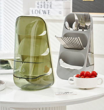 3-Tiered Utensil and Knife Storage Organizer - All-In-One Store