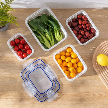 3pcs Storage Box With Drain - All-In-One Store