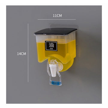 400ml Acrylic Wall mounted Oil Dispenser - All-In-One Store