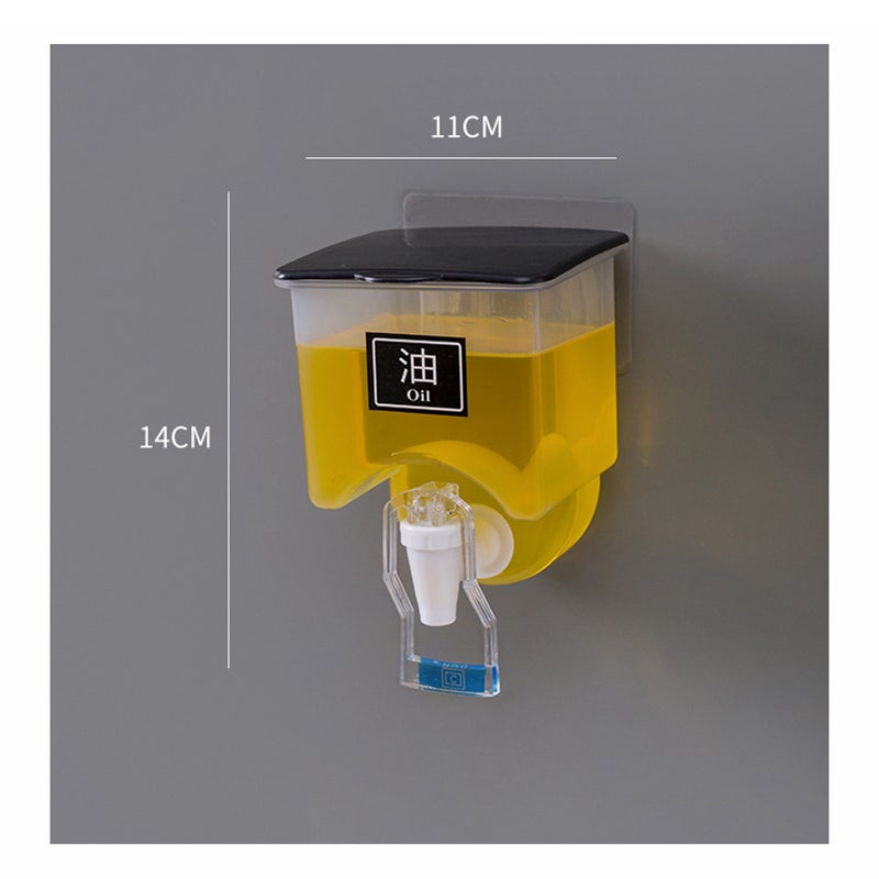400ml Acrylic Wall mounted Oil Dispenser - All-In-One Store