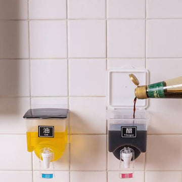 400ml Acrylic Wall mounted Oil Dispenser - All-In-One Store