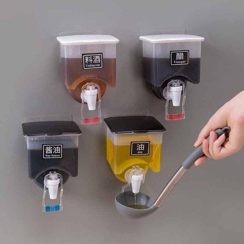 400ml Acrylic Wall mounted Oil Dispenser - All-In-One Store