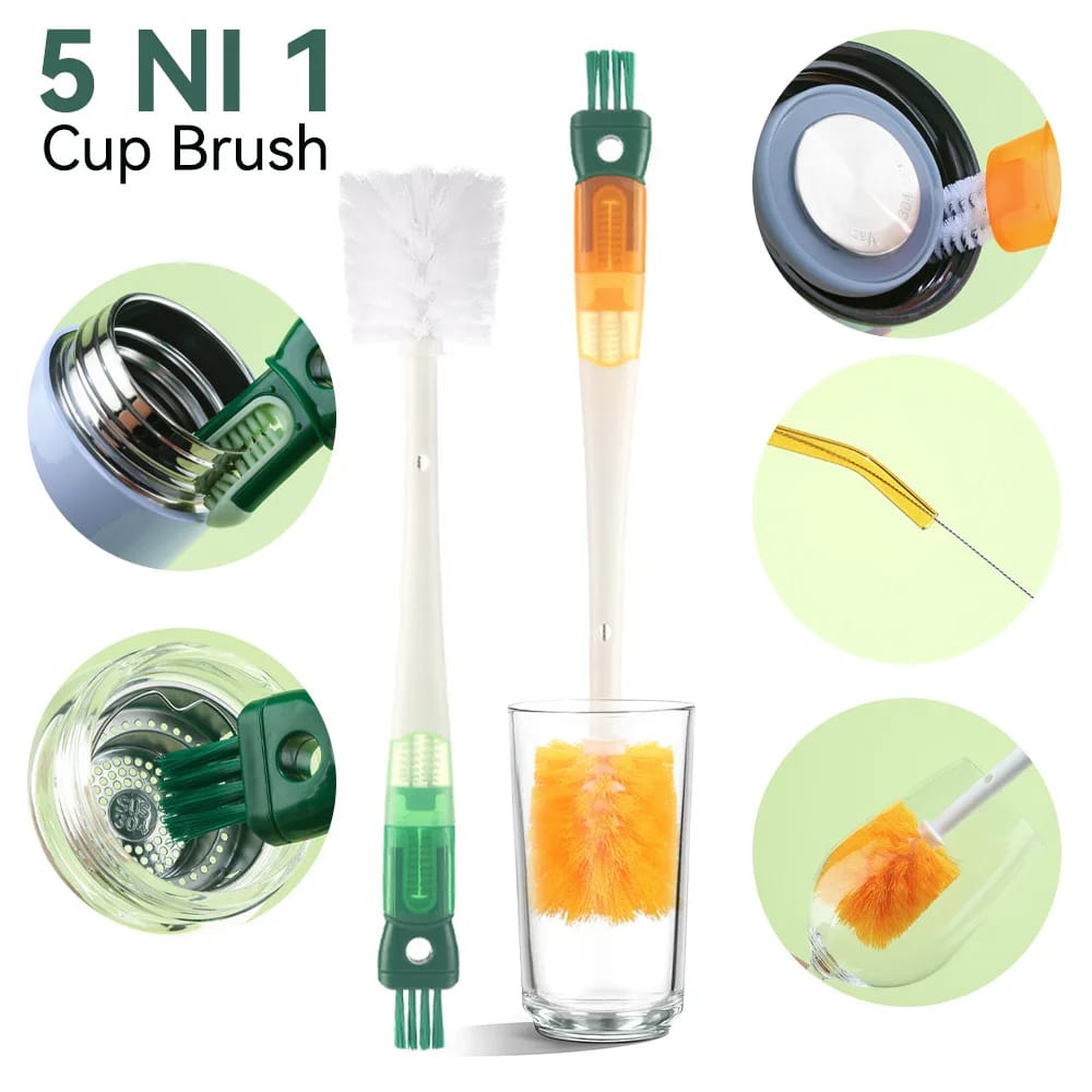 5 in 1 Bottle Cleaning Brush - All-In-One Store