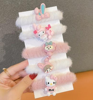 5 Pcs Children Cartoon Elastic Bands. - All-In-One Store