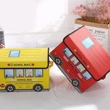 Kids Foldable School Bus Storage Box