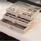 Flannel jewellery and cosmetic storage - without lipstick organizer