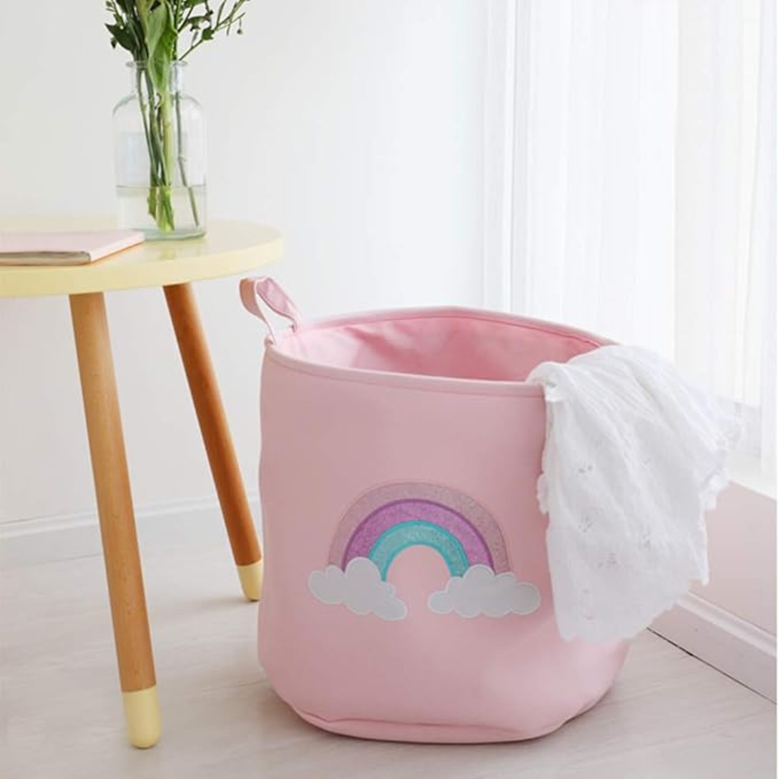 Rainbow Bright Foldable Laundry Basket