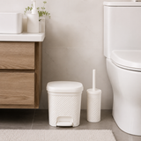 LuxePattern 5L Dustbin & Brush Set (2445) by Limon