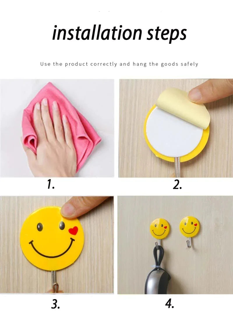 Emoji Wall Hooks – Pack of 3