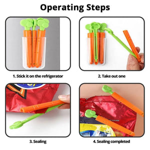 5pcs Carrot Sealing Clips - All-In-One Store