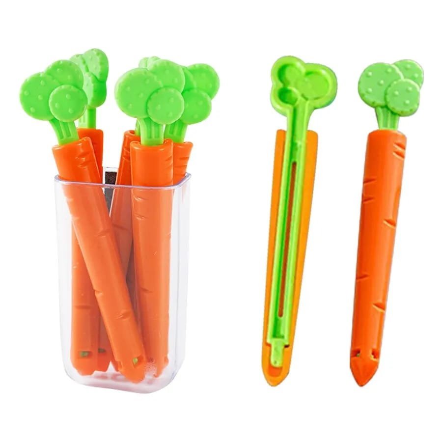 5pcs Carrot Sealing Clips - All-In-One Store