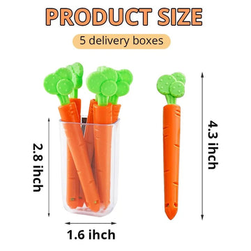 5pcs Carrot Sealing Clips - All-In-One Store