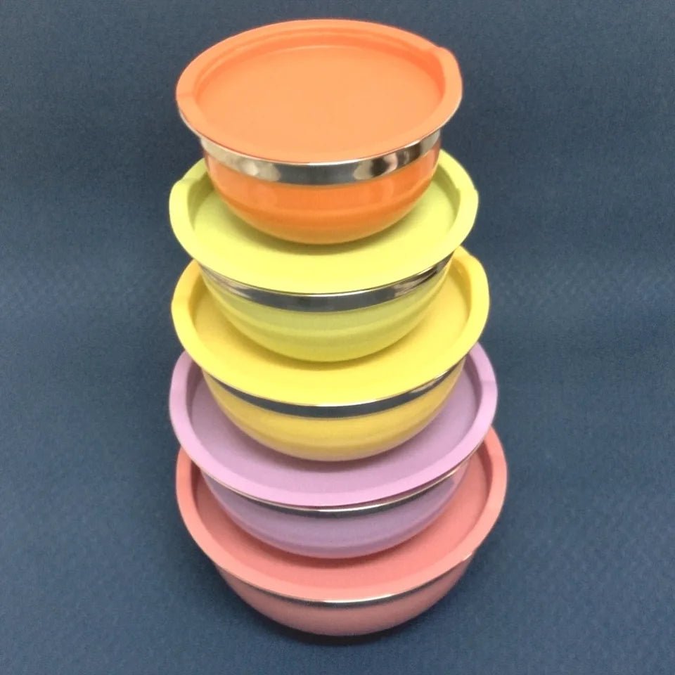 5pcs Steel Bowl Set - All-In-One Store