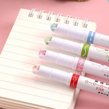 6 Pcs Line Shaped Colorful Stamp Markers - All-In-One Store
