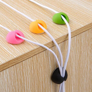 6 Pcs Self Adhesive Silicone Cable Clips - All-In-One Store