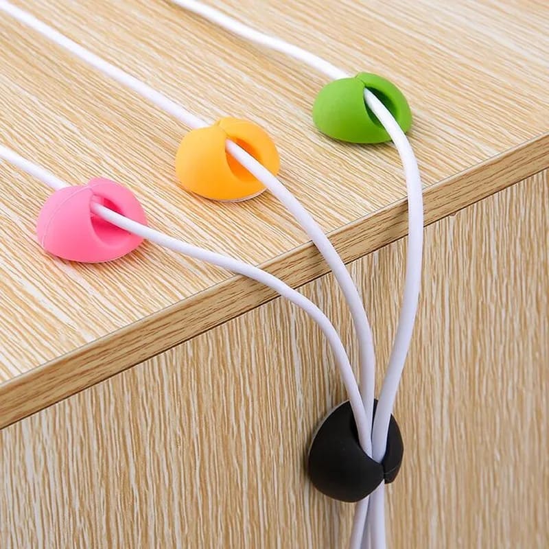 6 Pcs Self Adhesive Silicone Cable Clips - All-In-One Store