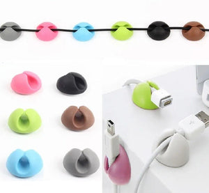 6 Pcs Self Adhesive Silicone Cable Clips - All-In-One Store