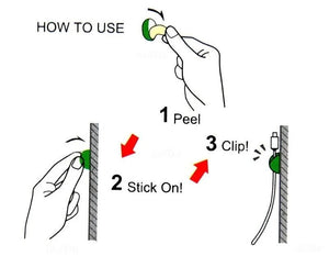 6 Pcs Self Adhesive Silicone Cable Clips - All-In-One Store
