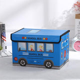 Kids Foldable School Bus Storage Box