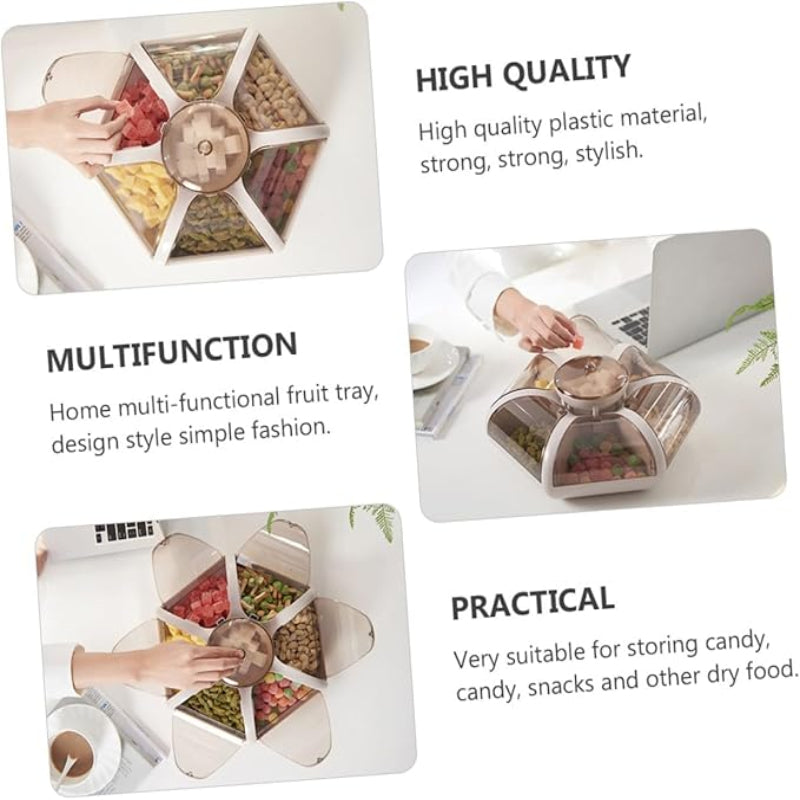 Stylish Lotus-Shaped Candy, Snack & Nut Organizer