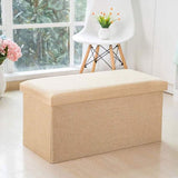 Folding Storage Ottoman Bench