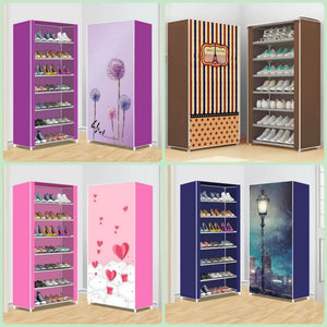 7 Layers Zipper Cover Shoes Rack - All-In-One Store