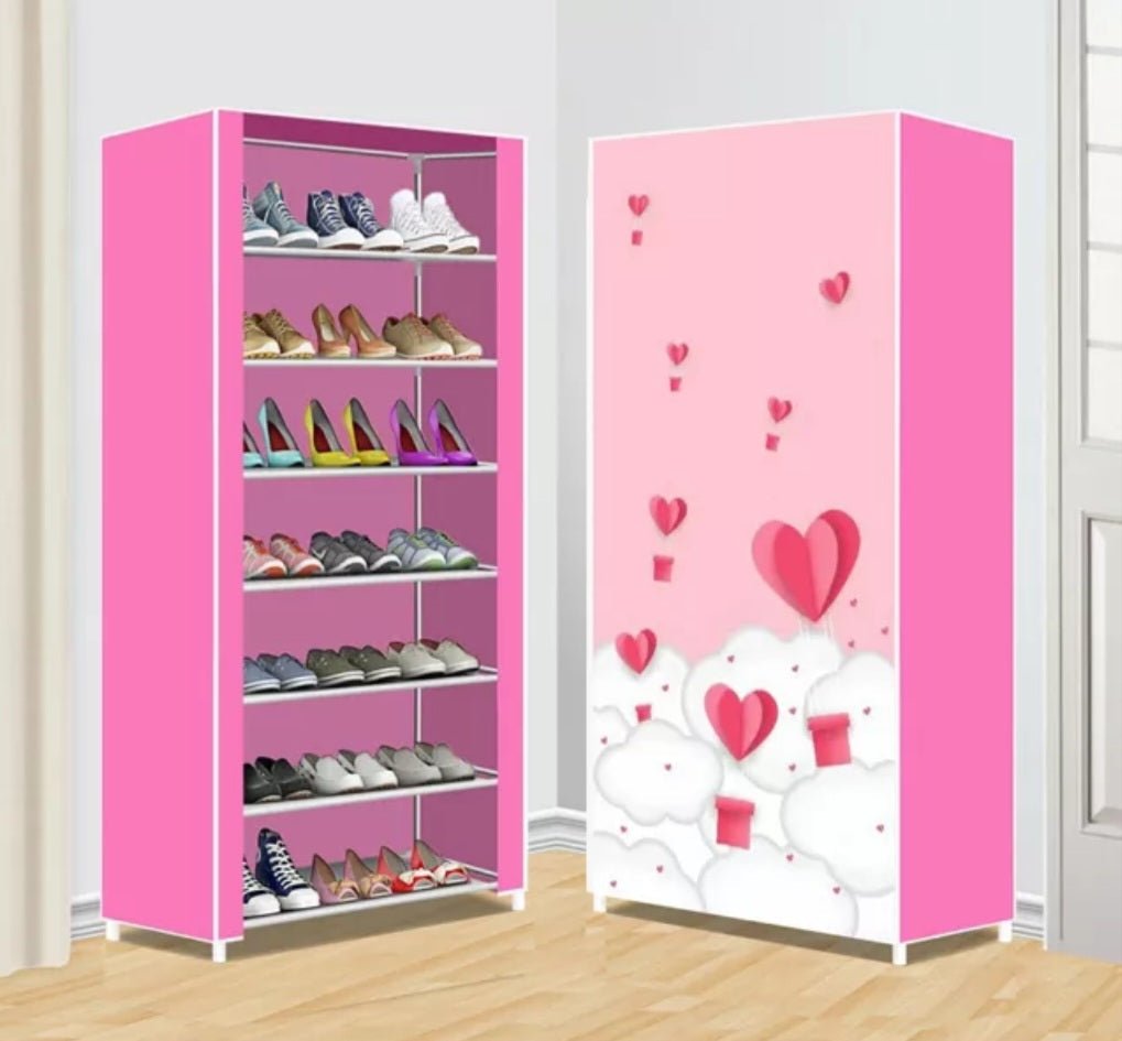 7 Layers Zipper Cover Shoes Rack - All-In-One Store