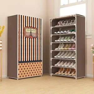 7 Layers Zipper Cover Shoes Rack - All-In-One Store