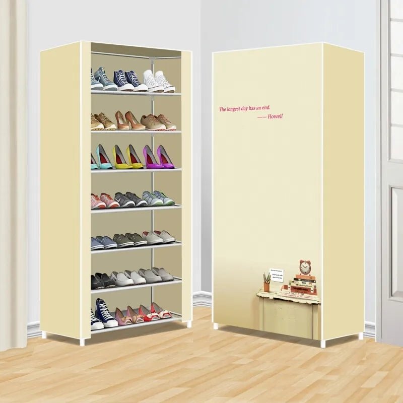 7 Layers Zipper Cover Shoes Rack - All-In-One Store