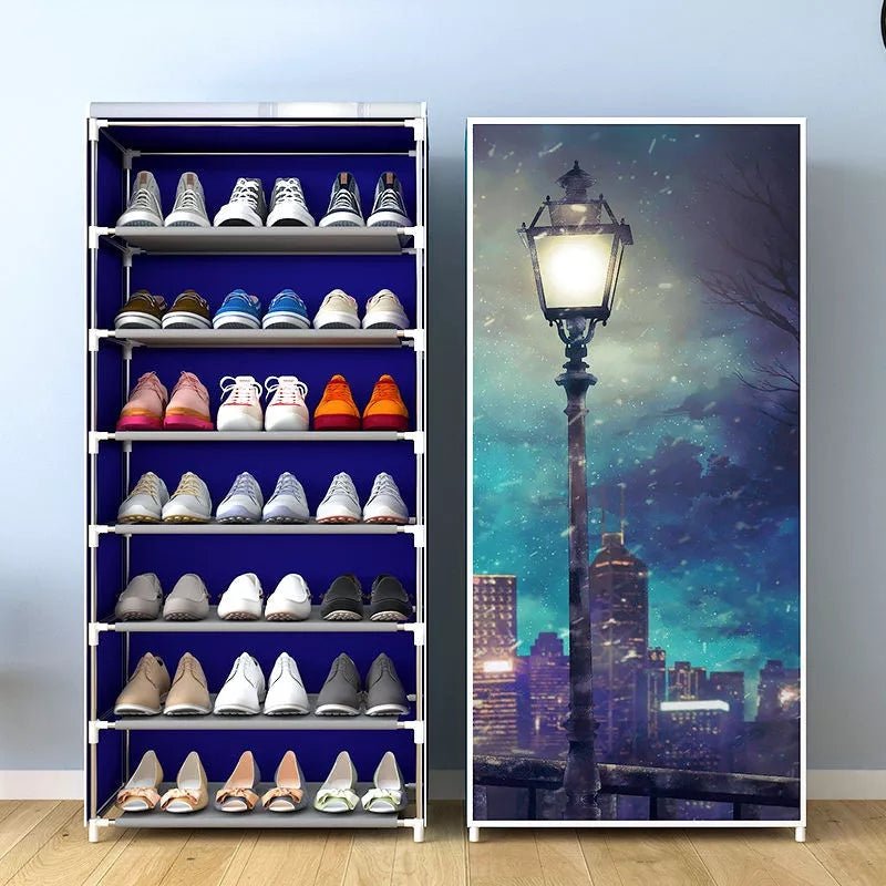 7 Layers Zipper Cover Shoes Rack - All-In-One Store