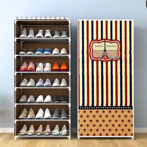 7 Layers Zipper Cover Shoes Rack - All-In-One Store