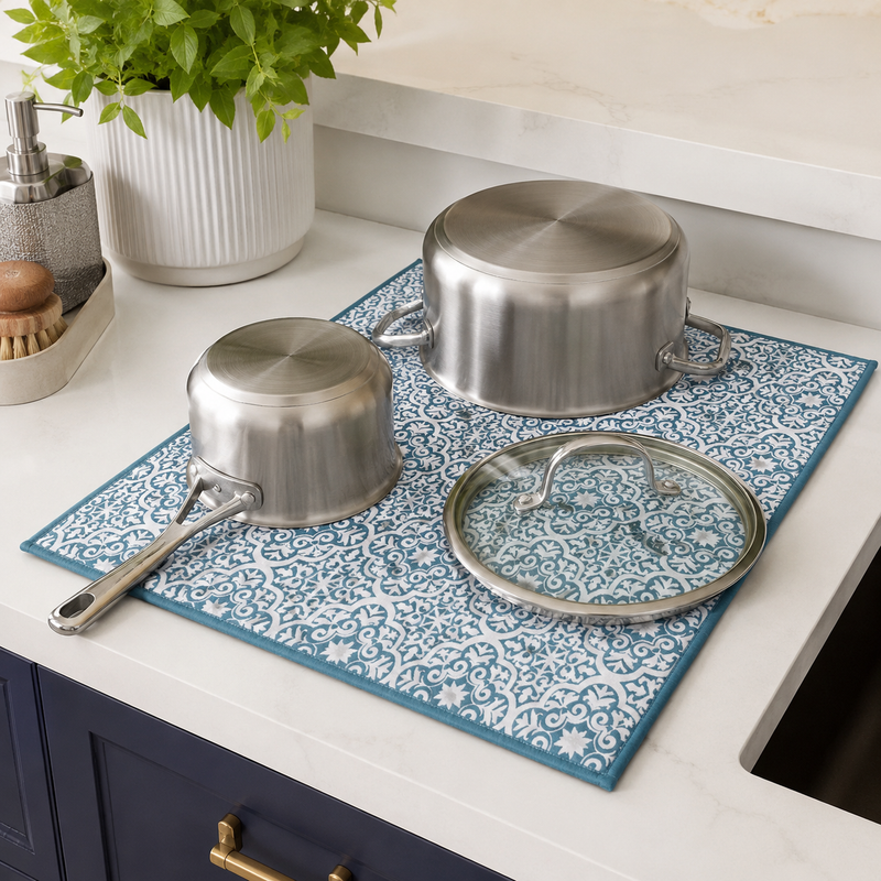 Patterned Dish Drying Mat
