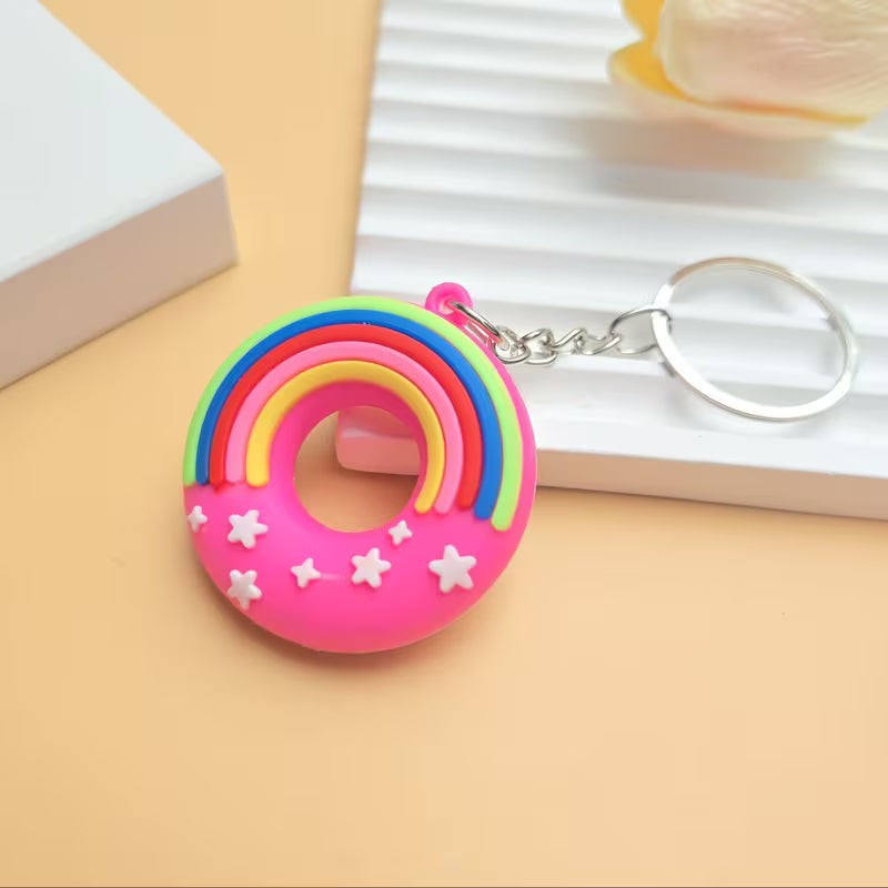 3D Donut Shaped Keychain
