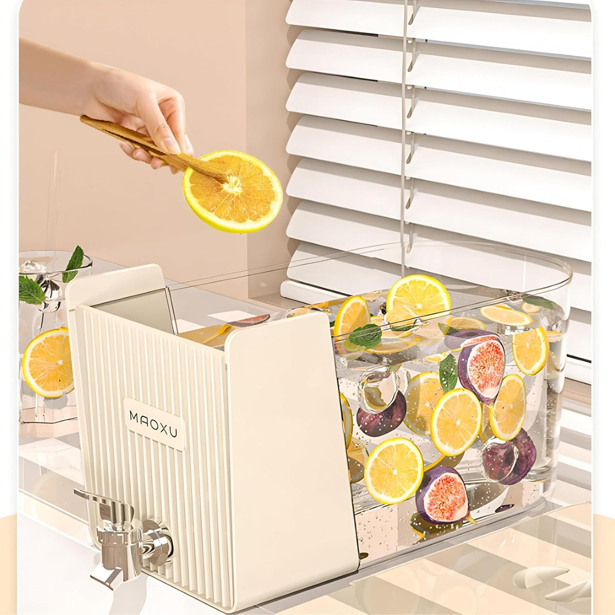 Beverage Dispenser with Faucet - Ideal for Refrigerators