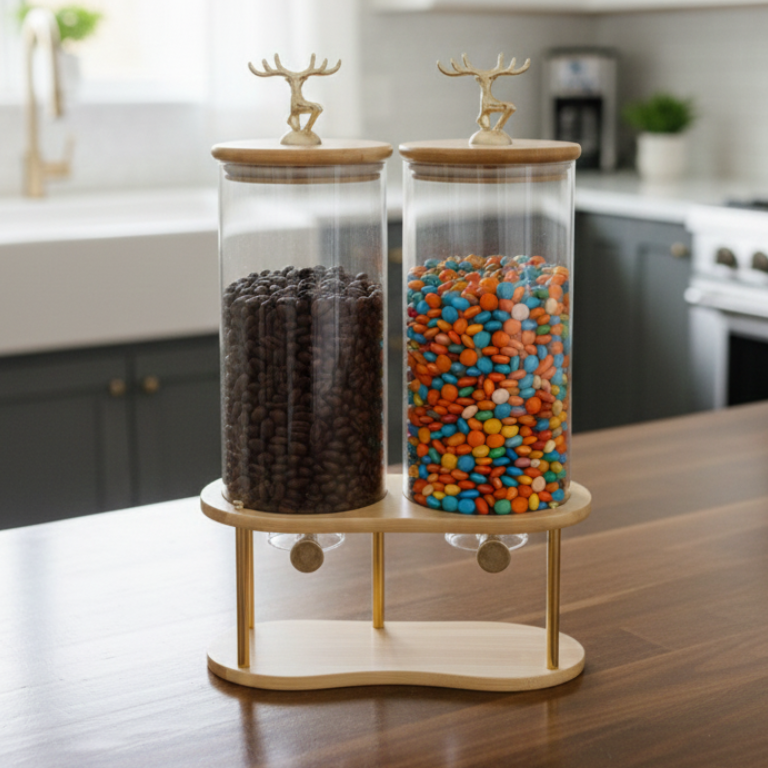 DualServe Glass Jars Dispenser Station (1126)