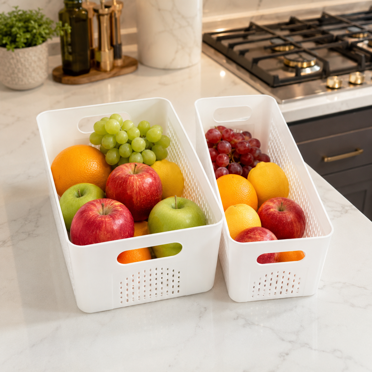 FreshDrain Kitchen Organizer Basket