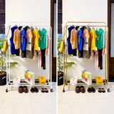 Double Pole Metal Cloth Stand By Matrix (B)