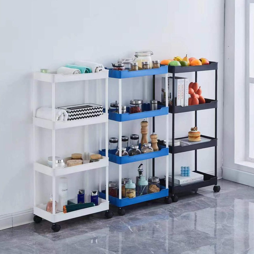 Space-Saving 4-Layered Utility Trolley
