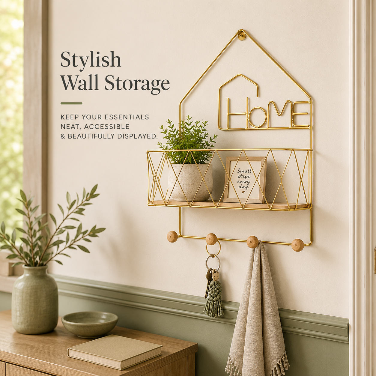 Creative Wall Mounted Shelf -  Home