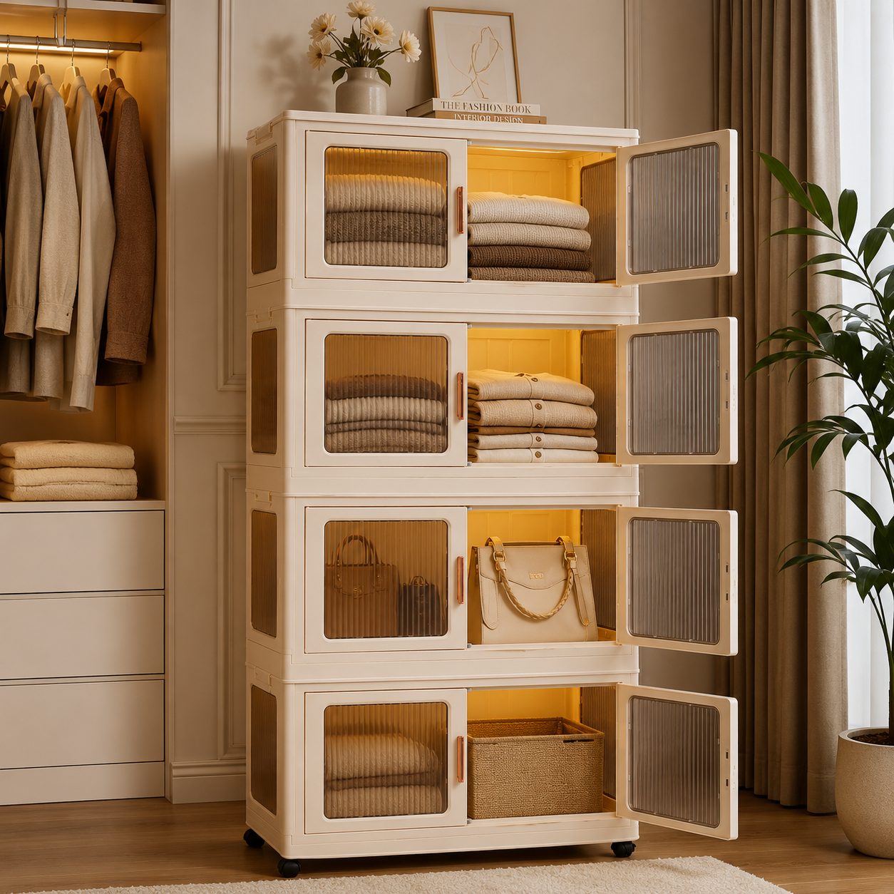 SmartStack 4-Tier Moveable Organizing Solution