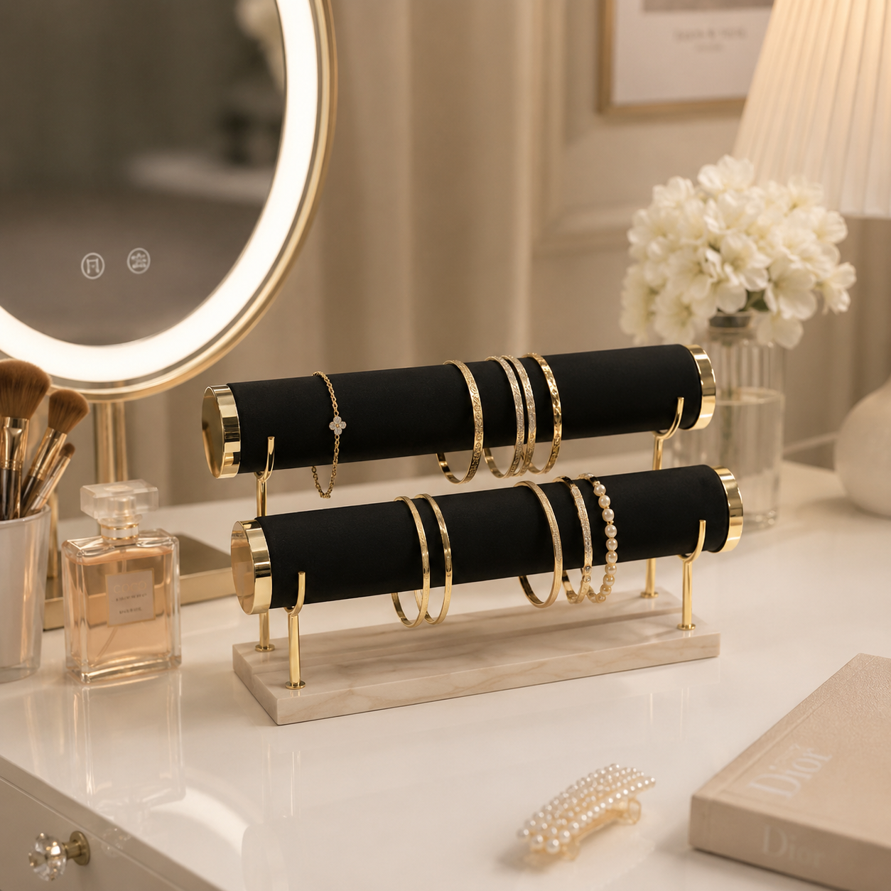 2-Tier Jewelry Storage & Display Stand