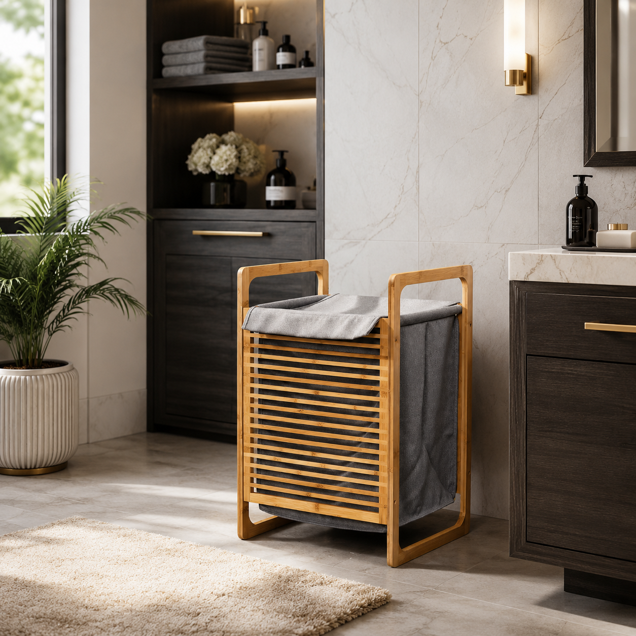 BambooEase Laundry Organizer