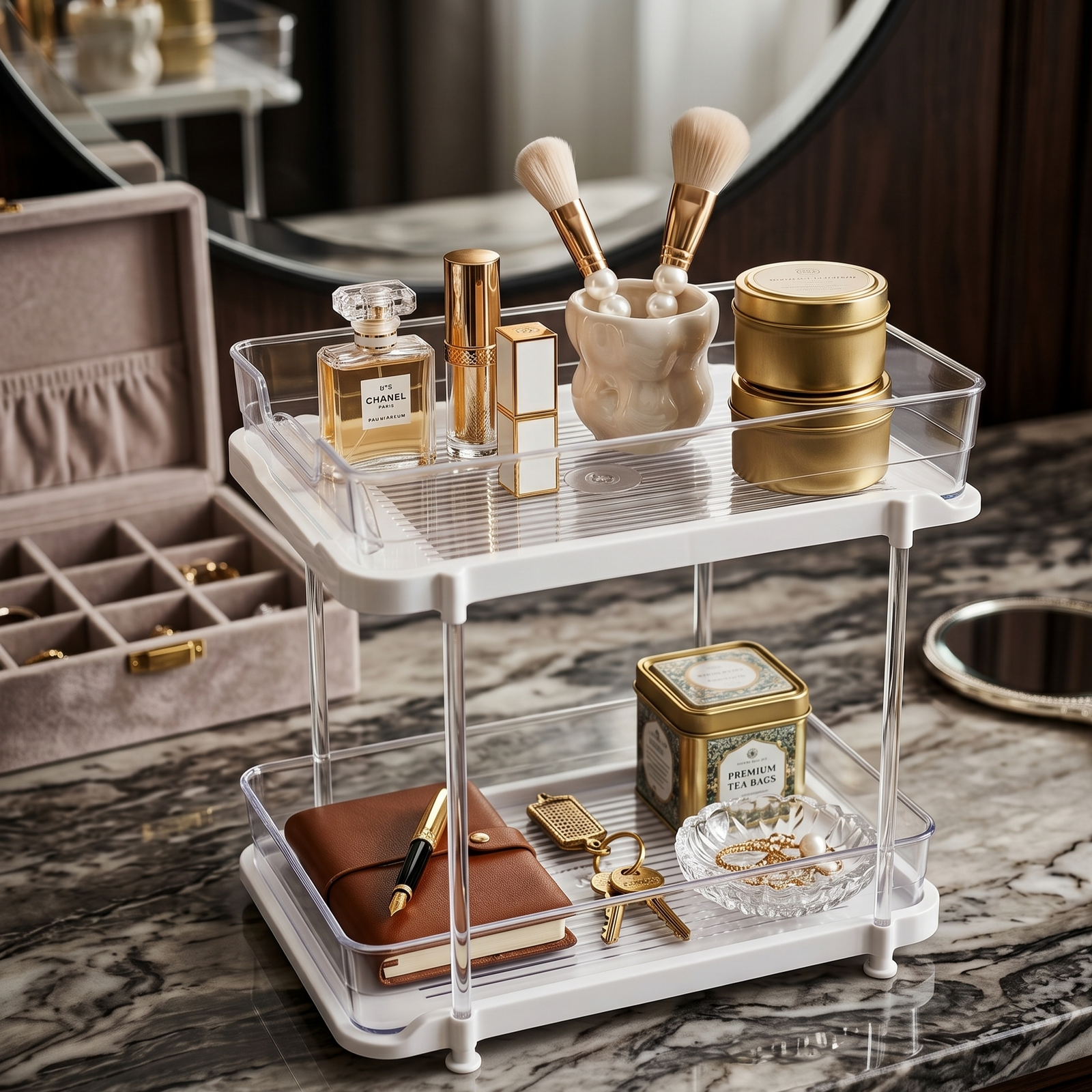 DuoLayer Pull-Out Organizer