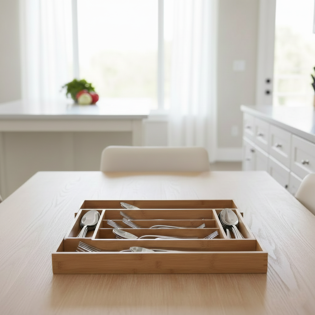 SmartSpace Expandable Bamboo Organizer