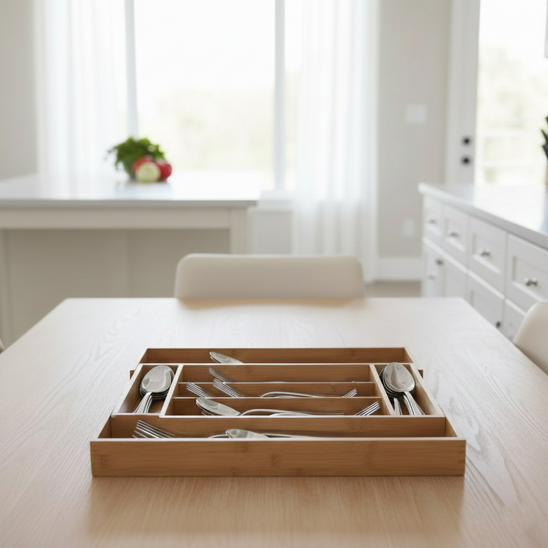 SmartSpace Expandable Bamboo Organizer