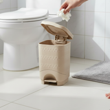 7L Bamboo-Style Dustbin with Pedal (1582) by Limon