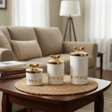 Crown & Bow Collection Storage Jars (Set of 3)