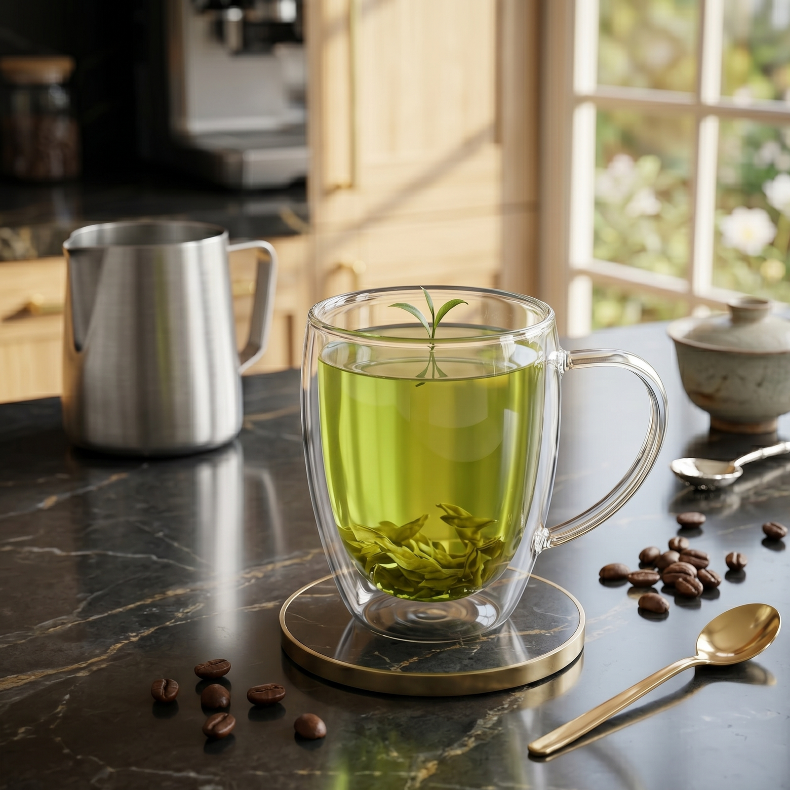 450ml Coffee & Tea Double Wall Glass Mug
