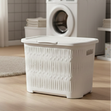 Laundry Basket With Lid & Side Grip (1512) by Limon